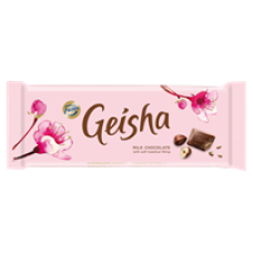 Geisha maitosuklaata hasselpähkinänougattäytteellä 100g