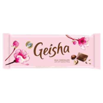Geisha maitosuklaata hasselpähkinänougattäytteellä 100g