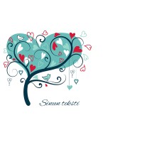 Ystävänpäiväkortti Sydän puu (muokattava)
